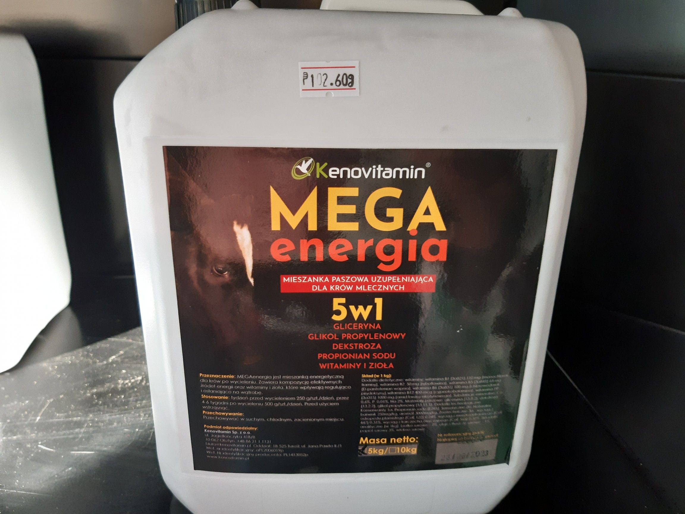 Mega Energia 5w1 dla Krów Kenovitamin 5kg