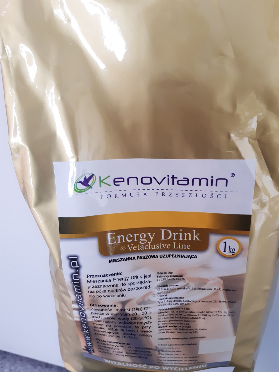 Kenovitamin Pójło Poporodowe dla Krów Energy Drink z linii Vetaclusive 1kg